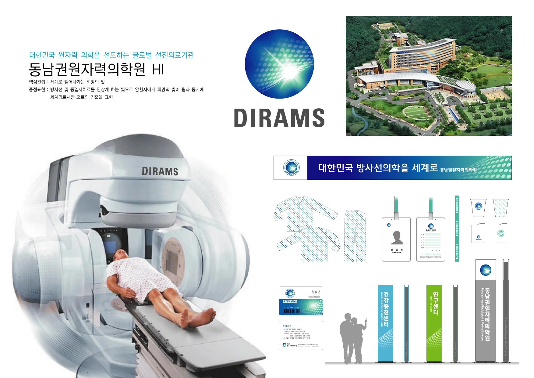 동남권원자력의학원 DIRAMS HI — 안내 사인과 응용 체계