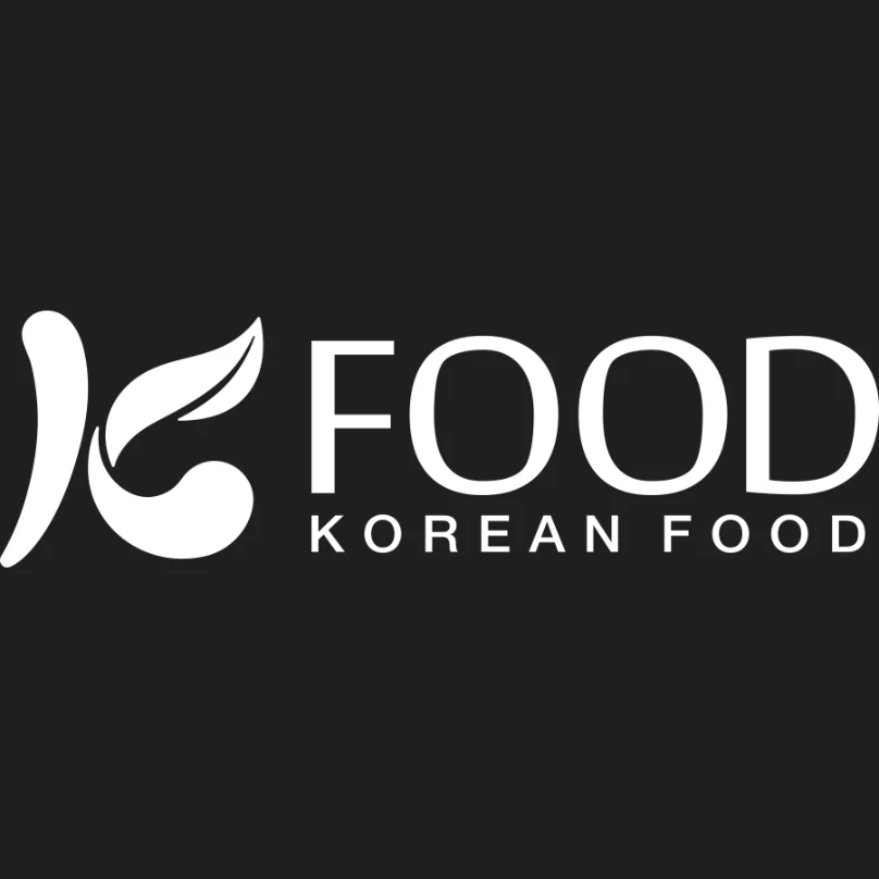 한국수출농식품 K-FOOD — K-FOOD 반전형 브랜드 로고